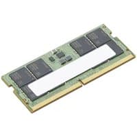 Green Lenovo 5M31K03049 memory module, 32 GB DDR5, with black chips and gold contact pins.