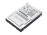 Silver and black 2.5-inch internal hard drive with a 600GB capacity, 10,000 RPM speed, and SAS interface, featuring a metal casing and printed specifications on the top.