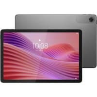 Lenovo Tab 10.1 Luna Gray tablet, 128GB, 4G, sleek design, black front bezel, rear camera in top corner.