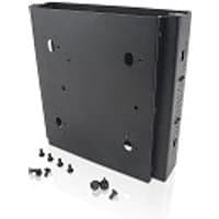 Black Lenovo ThinkCentre Tiny Sandwich Kit II with mounting bracket and screws, compact and rectangular design.