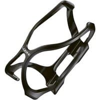Black Lezyne Flow Bottle Cage with sleek, lightweight design and secure grip for cycling hydration.