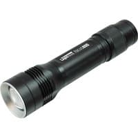 Black Lighthouse Elite Focus 800 torch with ribbed grip, silver lens ring, and branded text on the side.