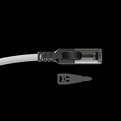 Lindy 20m Cat.6A S/FTP Locking Network Cable. Grey - image 4