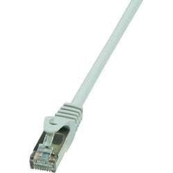 Grey 3m Cat.6 F/UTP networking cable featuring a clear plastic connector with a clip, designed for reliable data transmission.