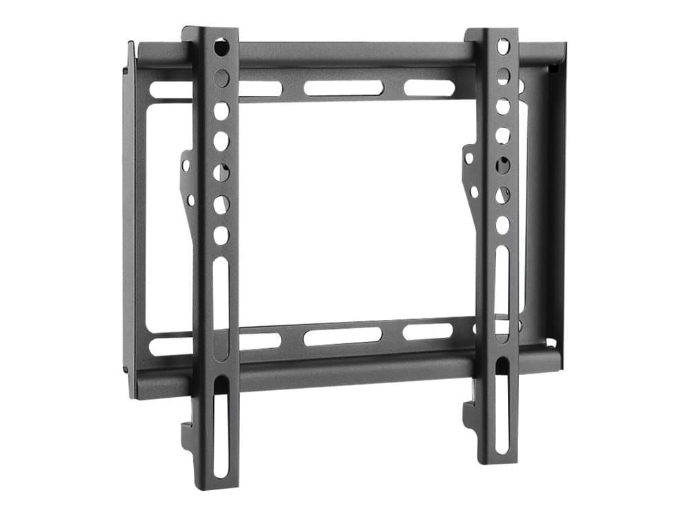 Black LogiLink BP0034 TV mount/stand designed for 42" screens, featuring a sturdy stainless steel construction with adjustable brackets and ventilation holes for cable management.