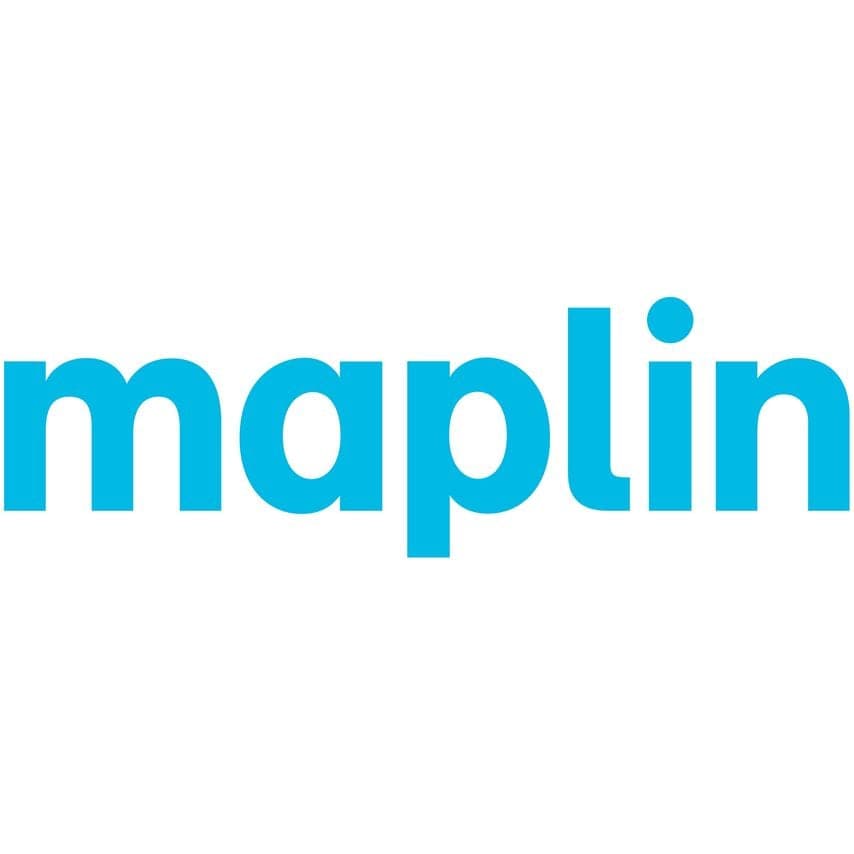 Maplin USB-C to 3.5mm female jack headphone adapter, 5cm long, features a durable braided cable design in black with a sleek connector for audio devices.