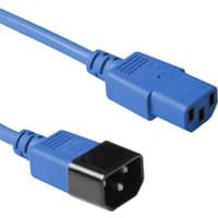 Blue 1.8 m Microconnect power cable with C13 coupler, featuring a durable blue casing and standard connectors.