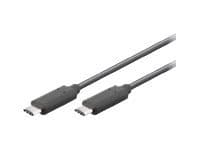 Gray Microconnect USB 3.1 cable, 0.5 meters long, featuring USB Type-C connectors on both ends, designed for high-speed data transfer with a sleek, durable finish.