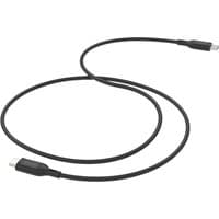 Black Mophie USB-C to USB-C charging cable, 3 meters long, with sleek connectors and durable design.