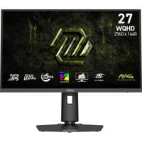 MSI MAG 274QPF X32 monitor, 27-inch, 2560x1440 resolution, black frame, adjustable stand, gaming icons on screen