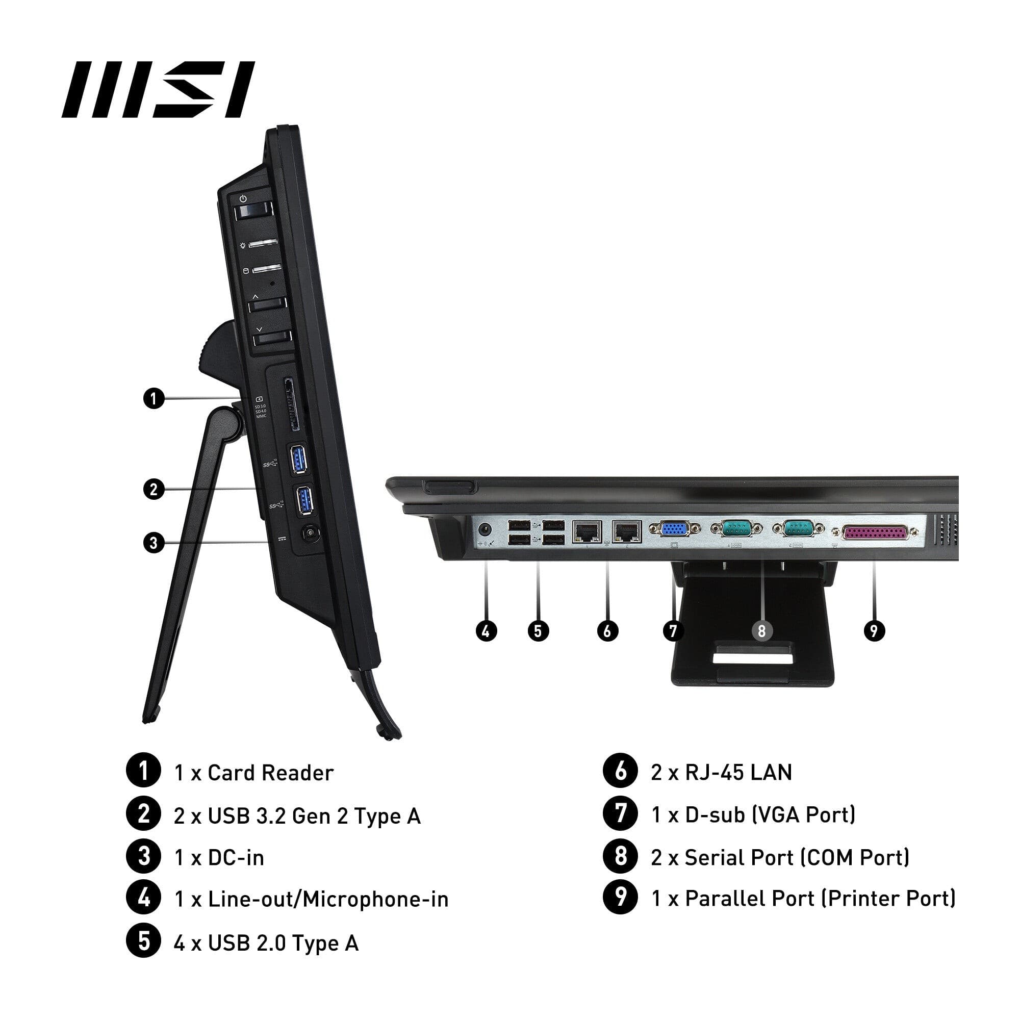 MSI Pro AP162T ADL Intel N100 All in One PC. (4GB RAM. 128GB SSD. Wind - image 2
