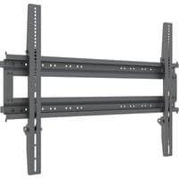 Black dual pole bracket with adjustable arms and multiple mounting holes for 800x600 display by Multibrackets.