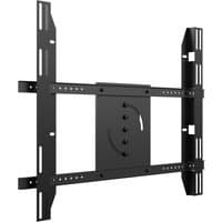 Black Multibrackets display stand with adjustable single screen mount and sleek, sturdy design.