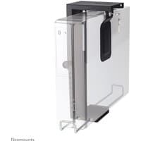 Black Neomounts lockable CPU holder, adjustable, with metal frame and secure clamp, supports up to 10 kg.