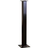 Black Next Green pedestal with sleek rectangular design and flat base for stability.