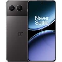OnePlus Nord 4 smartphone in Obsidian Midnight, 6.74-inch display, dual rear cameras, sleek black finish.