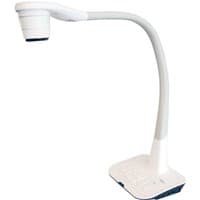 White Optoma DC460 document camera with flexible arm and USB 2.0 connectivity, featuring a 1/3.2" CMOS sensor.