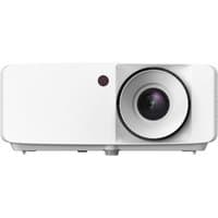 White Optoma HZ146X-W projector with large lens, sleek design, and 3800 ANSI lumens brightness.