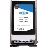 Origin Storage 6400GB 2.5" SAS SSD with black casing, brand logos, and hot plug design for mixed workload.