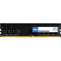 Black Origin Storage 8GB DDR4 RAM module with gold contacts, blue label, and white sticker on the side.