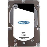 Origin Storage 1.2TB 2.5in SAS HDD, silver casing, black and white label, blue Origin logo, 10000RPM speed.