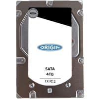 Origin Storage 4TB 3.5in SATA surveillance HDD with silver casing and blue logo on white label.