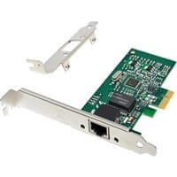 Green PCIe network card with metal bracket, Ethernet port, and visible circuitry, by Origin Storage.