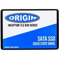 Black and blue Origin Storage SSD 500GB 2.5in SATA 3D TLC with HPE Isolation Grommets, labeled "SATA SSD Solid State Drive".