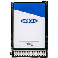 Origin Storage 960GB SSD in black hot swap caddy with blue and white label featuring Origin logo.