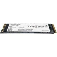 Patriot Memory P300 1.02 TB M.2 PCIe 3.0 NVMe SSD with black circuit board and white label detailing specifications.