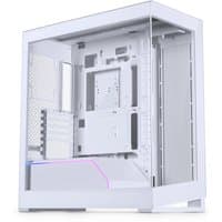 White Phanteks NV5 MKII Midi Tower with tempered glass side panel and sleek, minimalist design.