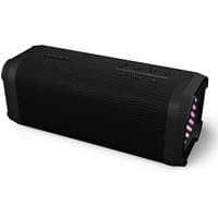 Black Philips TAS5000EB portable speaker, rectangular with textured grille and side controls, 35 W output.