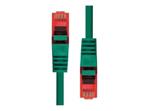 Green ProXtend CAT6 U/UTP CU LSZH Ethernet cable, 10 meters long, featuring durable connectors with red and green accents for enhanced performance and low smoke emission.