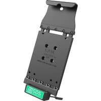 Black RAM Mounts tablet holder with adjustable grip and GDS logo, designed for secure mounting of tablets or UMPCs.