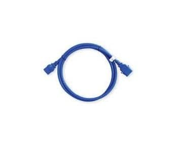 Blue 2-meter power cable featuring C14 and C13 couplers, made of durable material, with a 16 AWG wire gauge for reliable electrical connection.