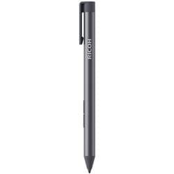 Gray Ricoh Monitor Stylus Pen Type 1 with a sleek design, featuring a clip for easy attachment and a fine tip for precise writing or drawing on screens.