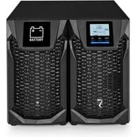 Black Riello Sentinel Pro2 700 UPS with dual LCD displays and honeycomb front grille design.