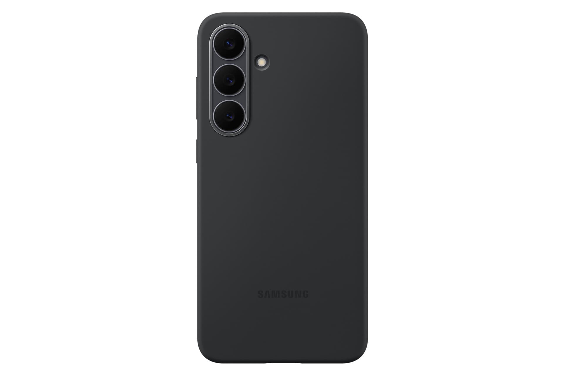 Black Samsung EF-PS731 mobile phone case, designed for 17 cm (6.7") devices, featuring a sleek, matte finish and precise cutouts for camera and buttons.