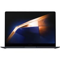 Samsung Galaxy Book4 Pro Business laptop, sleek black design, 14-inch screen, thin bezels, illuminated keyboard.