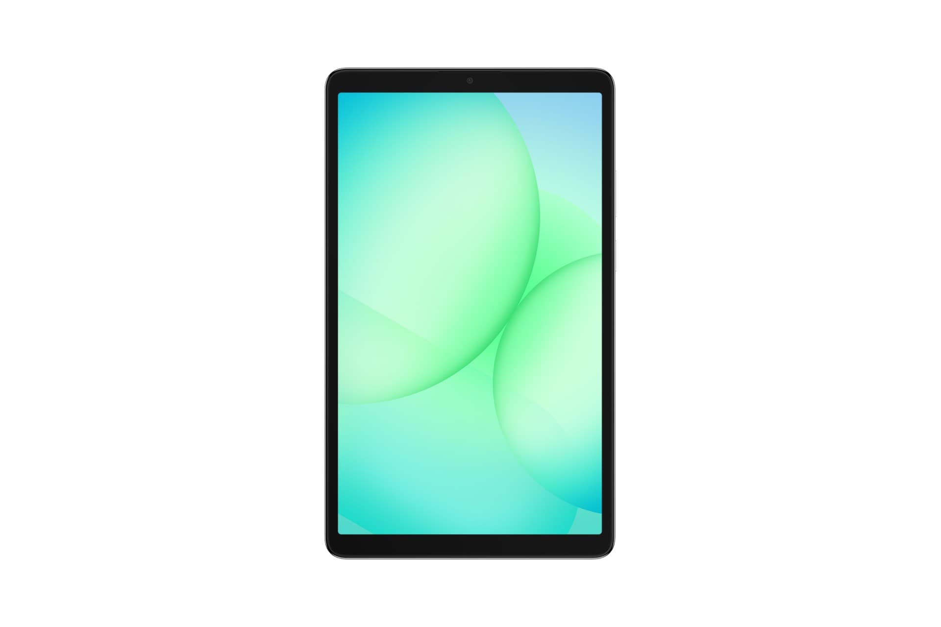 Samsung Galaxy Tab A11 LTE features an 8.7-inch display with a sleek black frame and a vibrant green and blue abstract background.