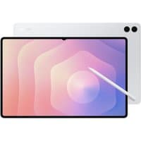 Silver Samsung Galaxy Tab S11 Ultra 14.6-inch tablet, 256GB, Wi-Fi, with a sleek design and dual rear cameras.