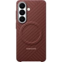 Coral red Samsung M1 Carbon Magnet phone case with textured pattern, fits 16 cm (6.3") phone, features camera cutout.