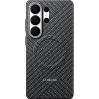 Samsung M3 Carbon Magnet Gray phone case with textured carbon pattern, fits 6.9" devices, features camera cutout.