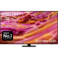 Samsung 75" 4K Ultra HD Smart TV with vibrant Neo QLED display, sleek black frame, and central stand.