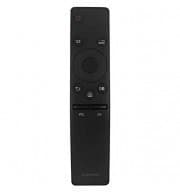 Sleek black Samsung remote control featuring a circular navigation button, volume control, and various function keys for easy access to TV features.