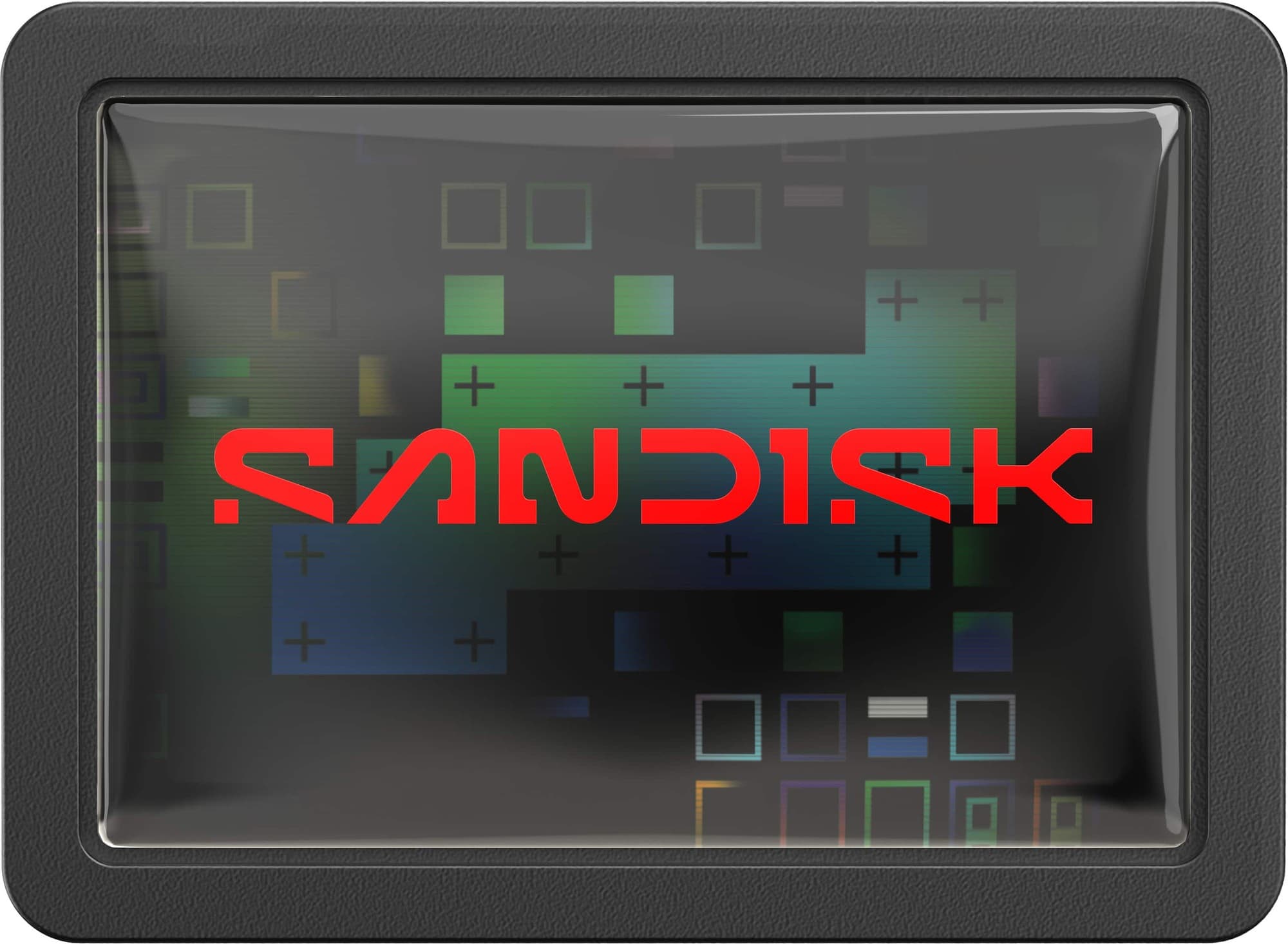SanDisk 512GB Extreme Fit USB-C flash drive featuring a sleek black casing with a glossy finish and bold red "SANDISK" logo, designed for high-speed data transfer.