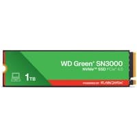 SanDisk Green WD SN3000 NVMe SSD, 1TB, green and black with red accents, PCIe 4.0 interface.