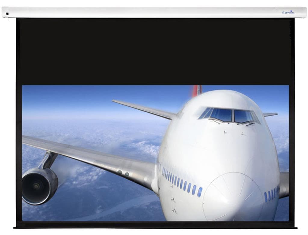 Sapphire AV Electric Acoustic Transparent Screen 1704mm x 958mm with A - image 2