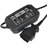 Black Sealey VS2073 EOBD diagnostic socket device with numbered buttons and attached cable connector.