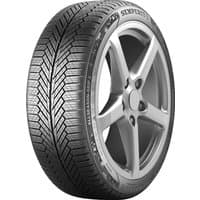 Black Semperit All Season-Grip 2 tire, 215/40 R18, with kerbing rib, detailed tread pattern, and sidewall branding.